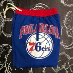 NBA Philadelphia 76ers nike athleisure shorts Bleu